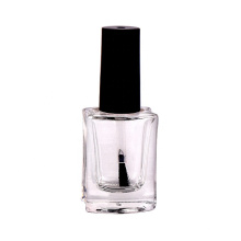 Hot selling 10ml square clear empty nail polish bottle with brush cap